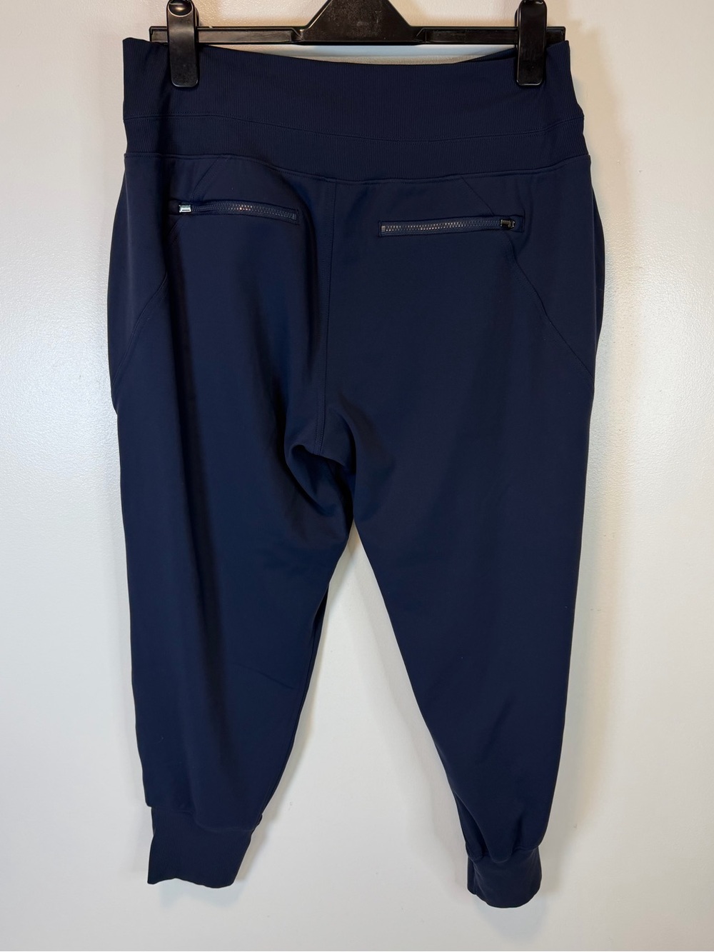 Athleta Venice High Rise Navy Track Jogger Pants Stretch Women’s Large Petite - Picture 2 of 8